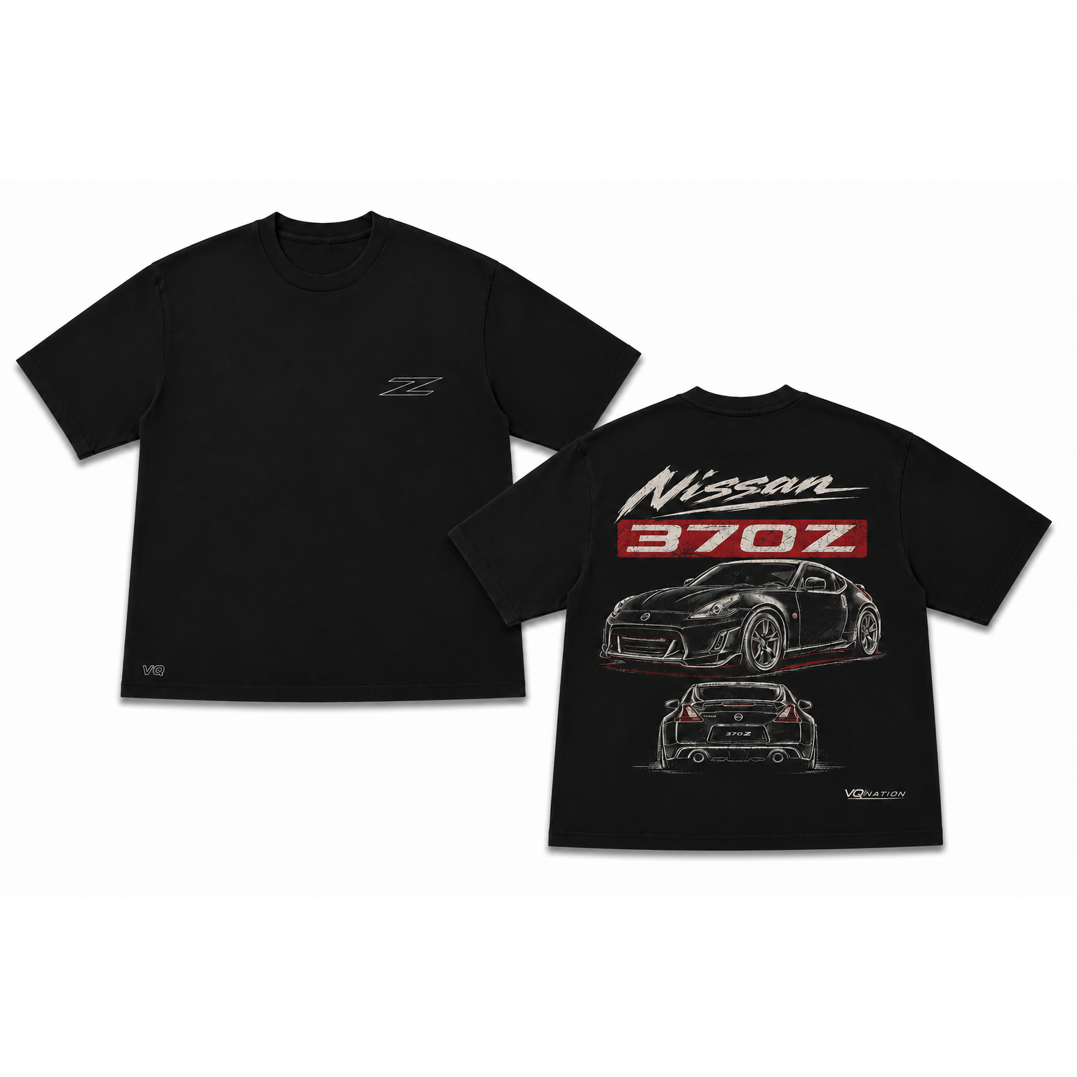 VQ NATION "370Z Heritage" Mineral Wash Tee