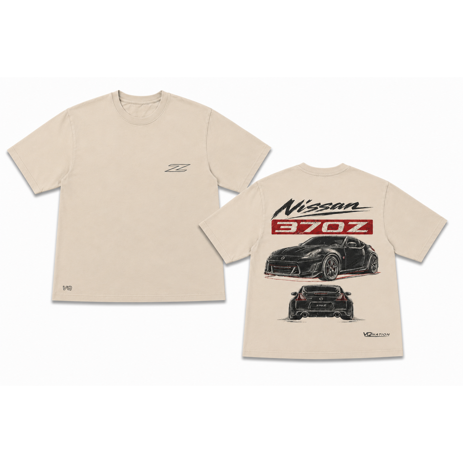 VQ NATION "370Z Heritage" Mineral Wash Tee