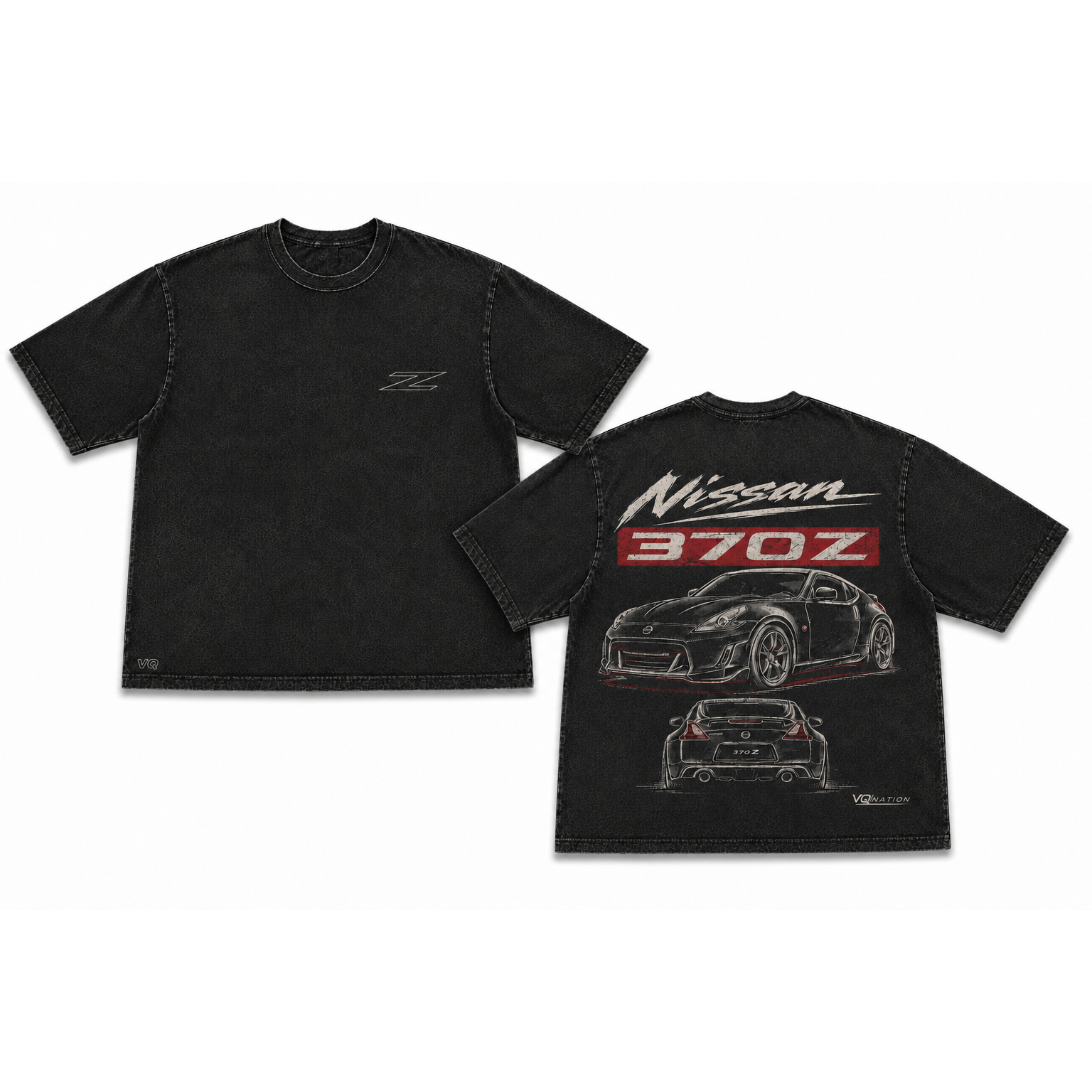 VQ NATION "370Z Heritage" Mineral Wash Tee