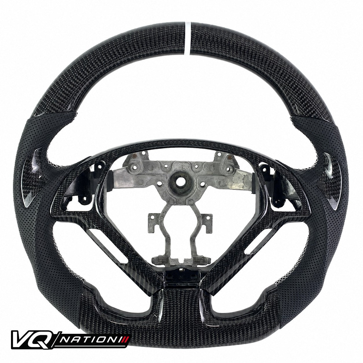 VQ NATION Custom Carbon Sport Steering Wheel Kit — G37/G35