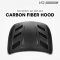 VQ NATION Real Carbon Fiber Vented Hood - Infiniti G37 Coupe / Sedan