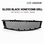 VQ NATION Gloss Black Mesh Front Grille — Infiniti G37 Coupe/Sedan