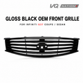 VQ NATION OEM Gloss Black Front Grille — Infiniti G37 Coupe/Sedan