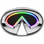 G37 LED Emblem 2010-2013 Sedan - White, RGB, & Carbon Fiber
