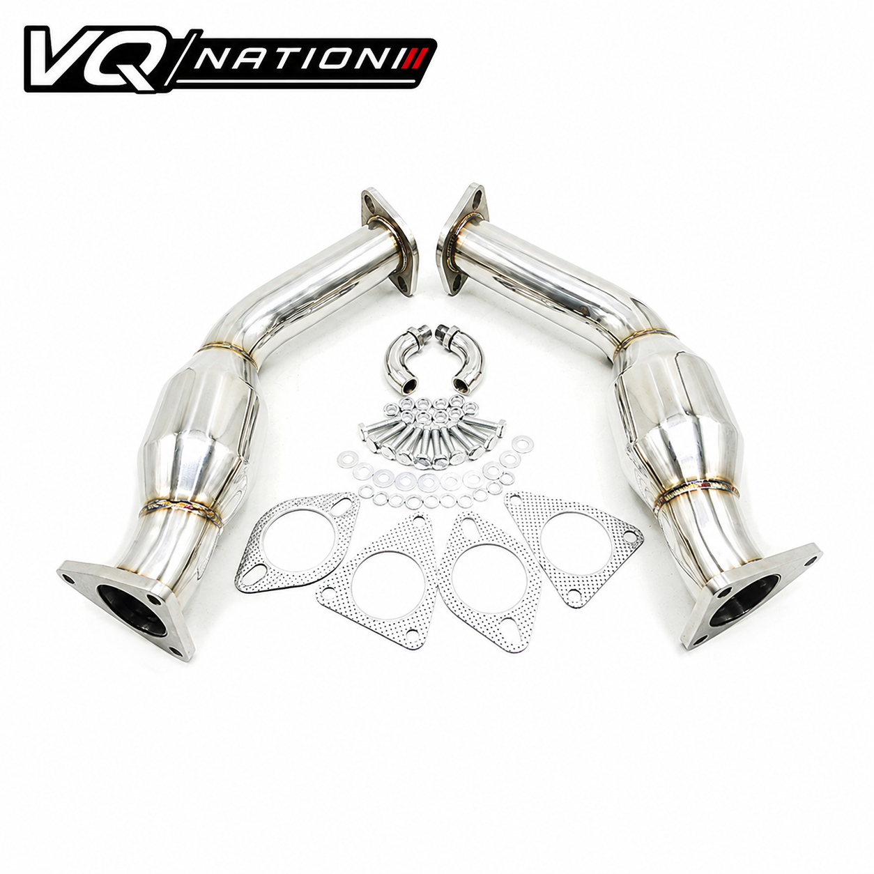 VQ NATION Resonated Test Pipes — Infiniti G37 / Nissan 370Z (VQ37VHR)