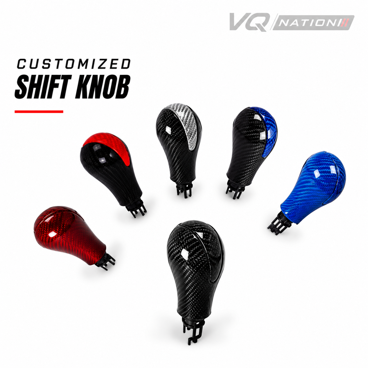 VQ NATION Real Carbon Fiber Shift Knob — Infiniti G37 / Q50