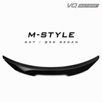 VQ NATION Carbon Fiber/Plain Black PSM Style Trunk Spoiler