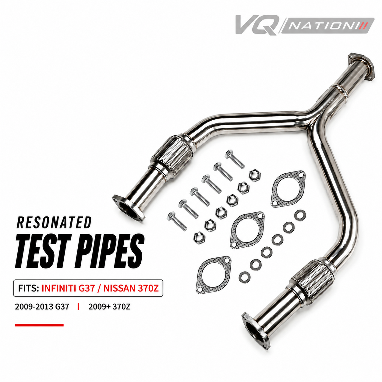 VQ NATION Racing Y-Pipe Downpipe — Infiniti G37 / Nissan 370Z (VQ37VHR)