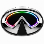 G37 LED Emblem 2008-2013 Coupe - White-RGB