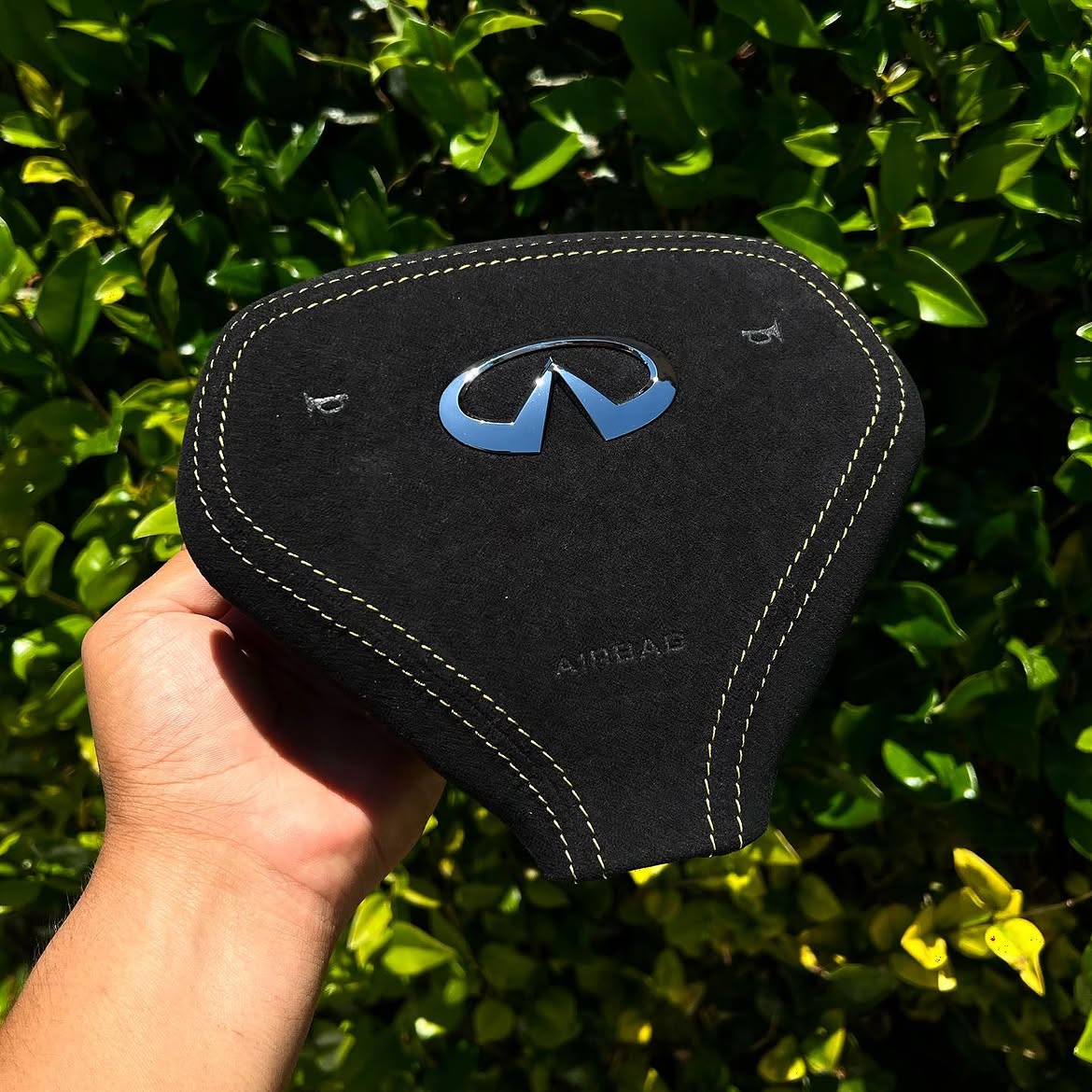 Custom Carbon Fiber Airbag Cover — Infiniti G37