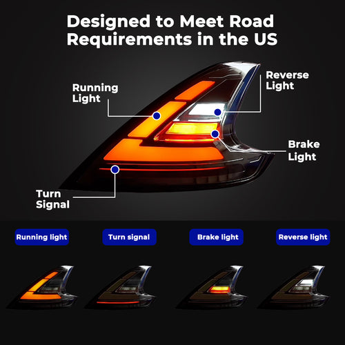 370z Sequential Full LED Tail-Lights