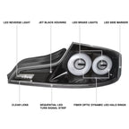 Black/Smoke Tail Lights for 2003-2007 Infiniti G35 Coupe