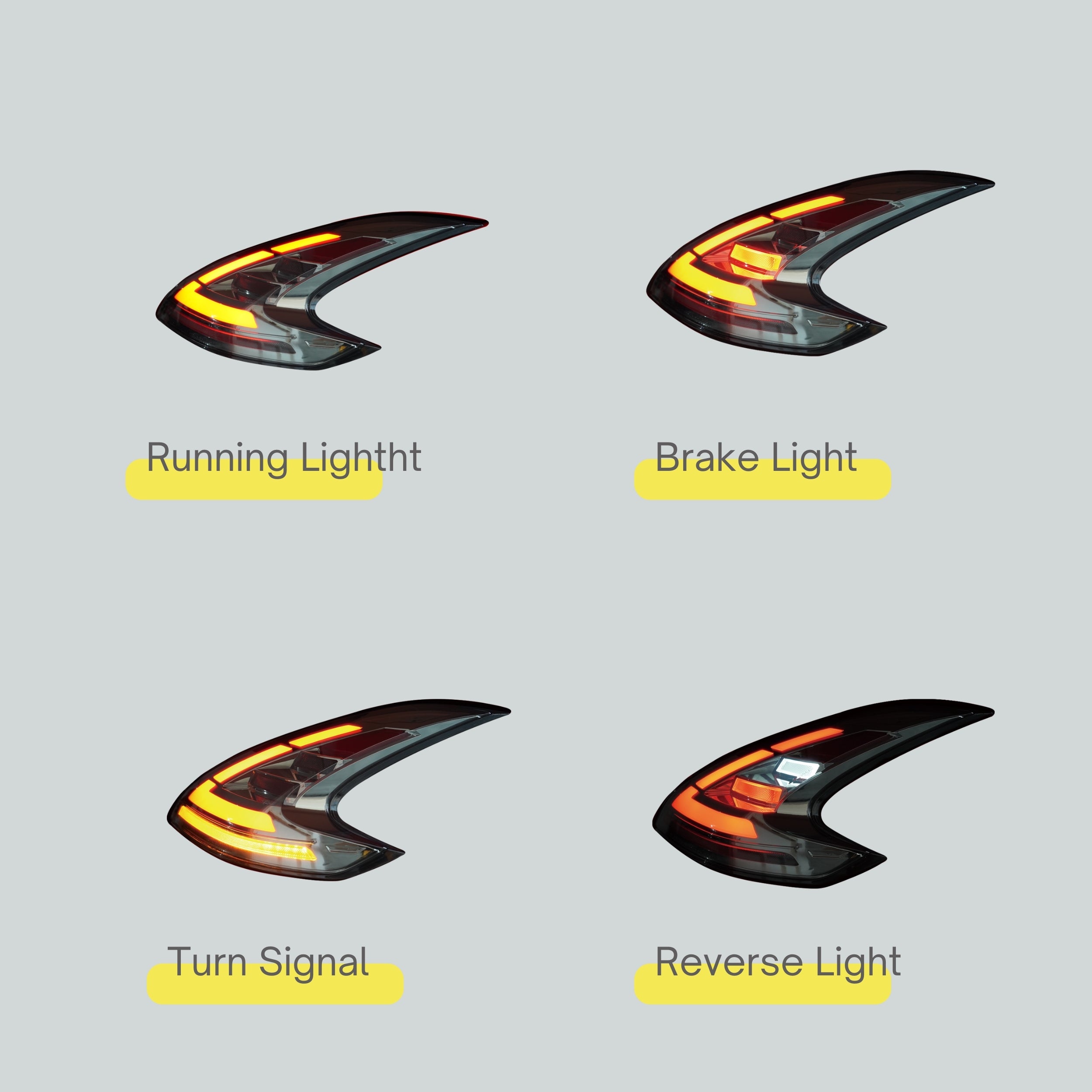 370z Sequential Full LED Tail-Lights