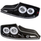 Black/Smoke Tail Lights for 2003-2007 Infiniti G35 Coupe