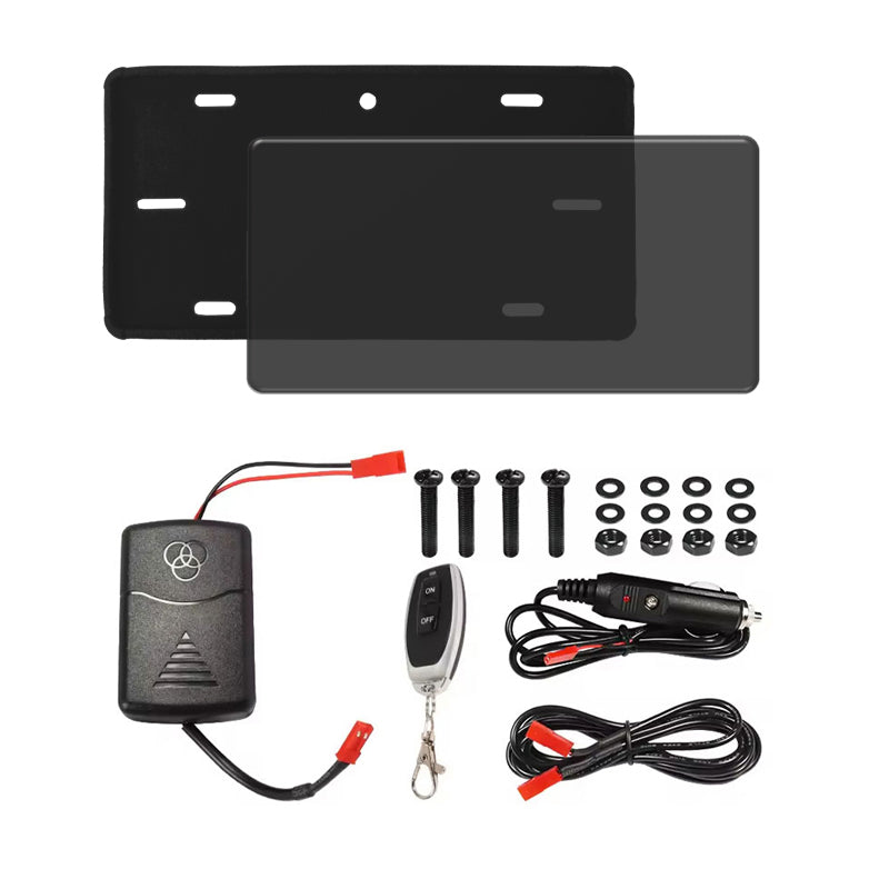 Electronic Blackout License Plate Cover