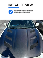 VQ NATION Real Carbon Fiber Vented Hood - Infiniti G37 Coupe / Sedan