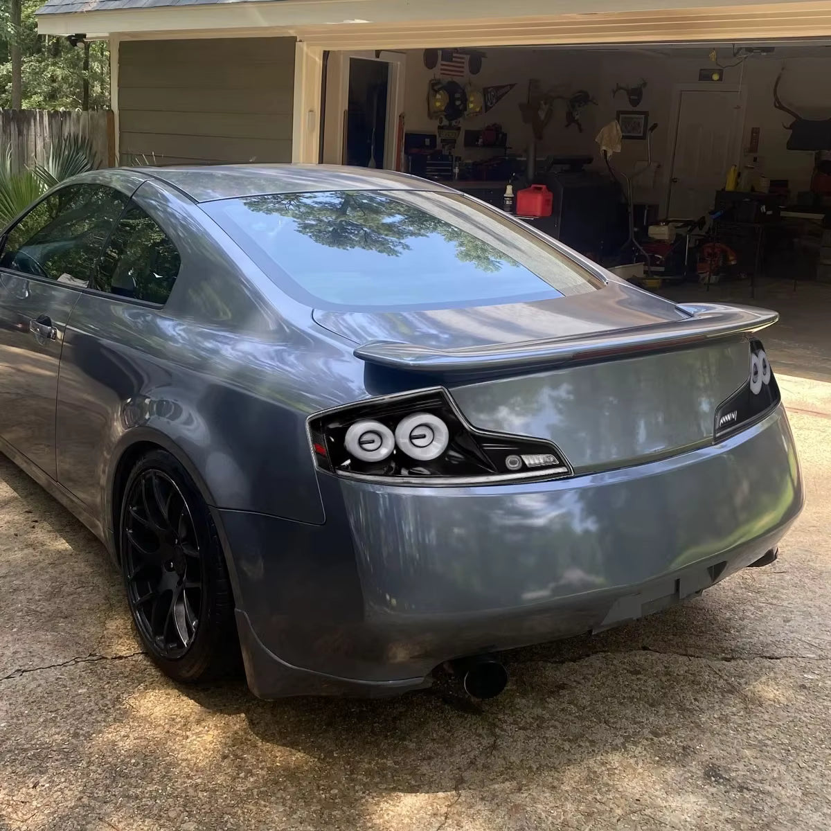 Black/Smoke Tail Lights for 2003-2007 Infiniti G35 Coupe