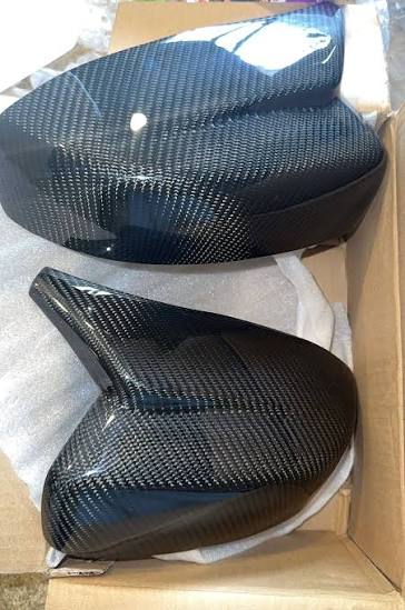 VQ NATION Real Carbon Fiber M-Style Mirror Caps — Infiniti G37